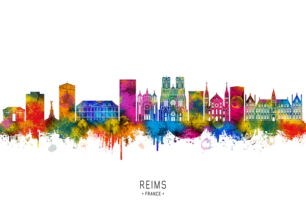 Reims France Skyline Digital Download
