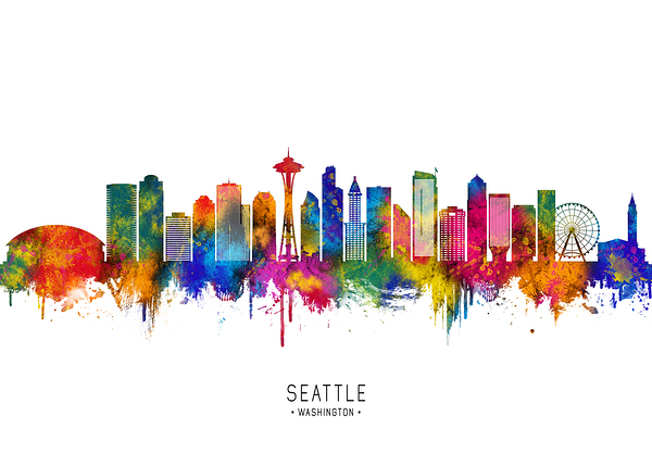 Seattle Washington Skyline Digital Download
