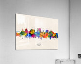 Macon Georgia Skyline Beige Acrylic Print