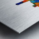 Ahmedabad India Skyline Metal print