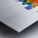 Fresno California Skyline Metal print