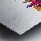 Hollywood California Skyline Metal print