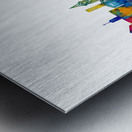 Lincoln USA Skyline Metal print