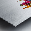 Moscow Russia Skyline Metal print