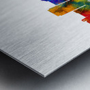 Santa Fe New Mexico Skyline Metal print