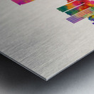 Guayaquil Ecuador Skyline Beige Metal print