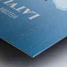 Welcome to Latvia Metal print