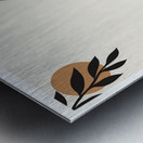 Foliage abstract shapes  Metal print