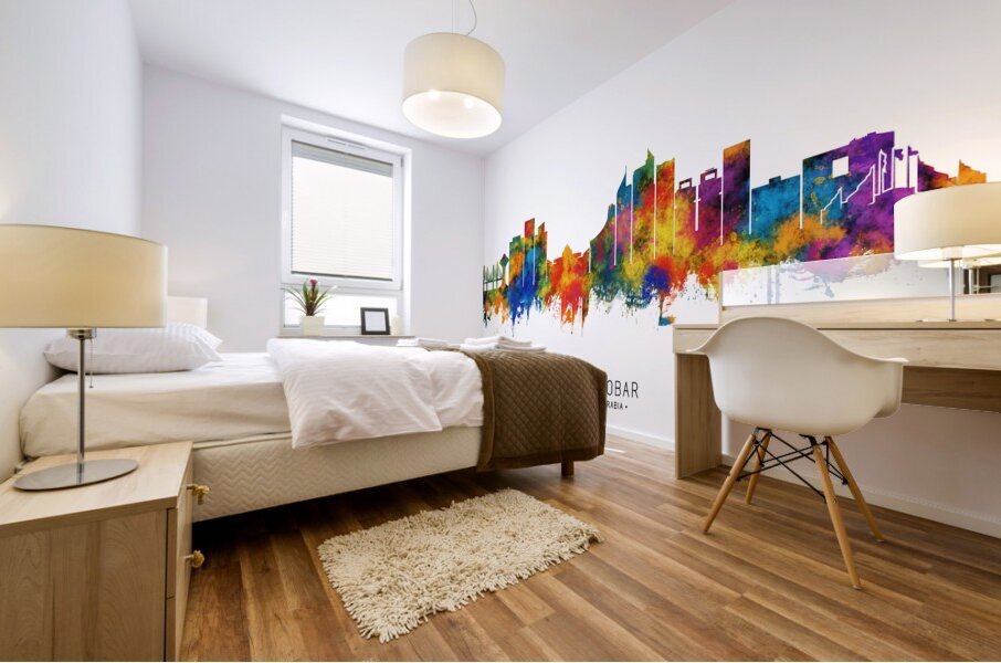 Al Khobar Saudi Arabia Skyline Mural print