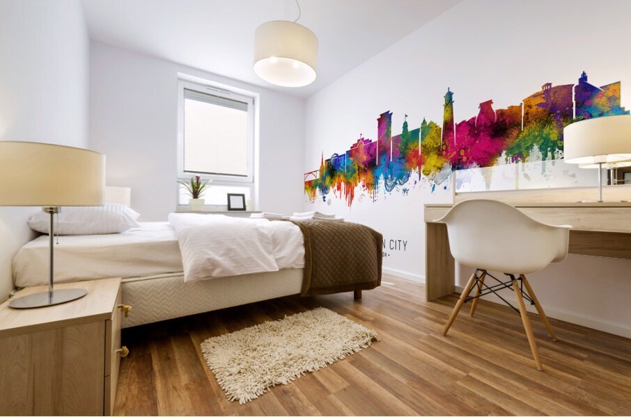 Carson City Nevada Skyline Mural print