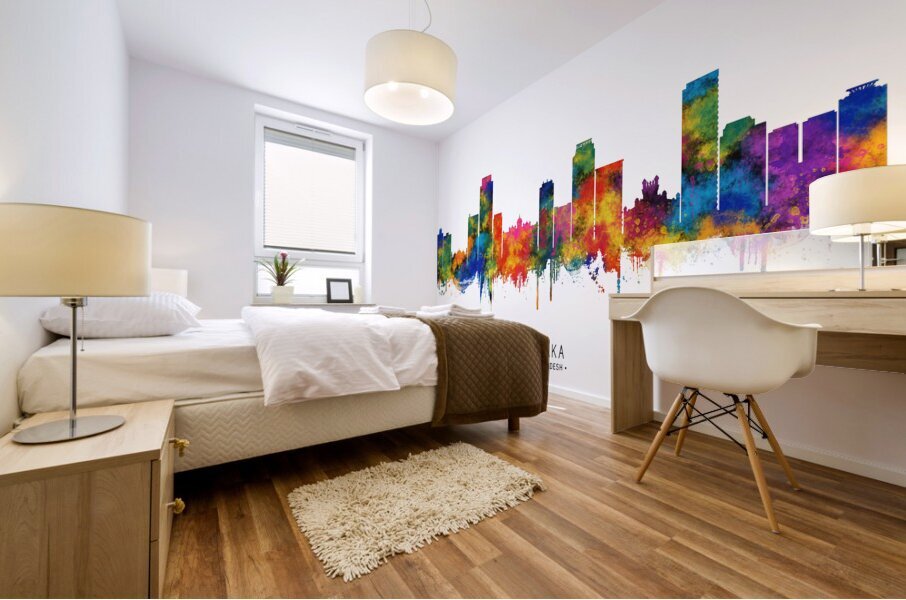 Dhaka Bangladesh Skyline Mural print