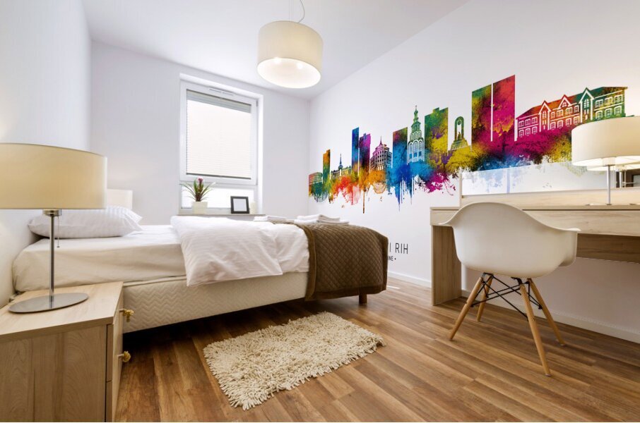 Kryvyi Rih Ukraine Skyline Mural print