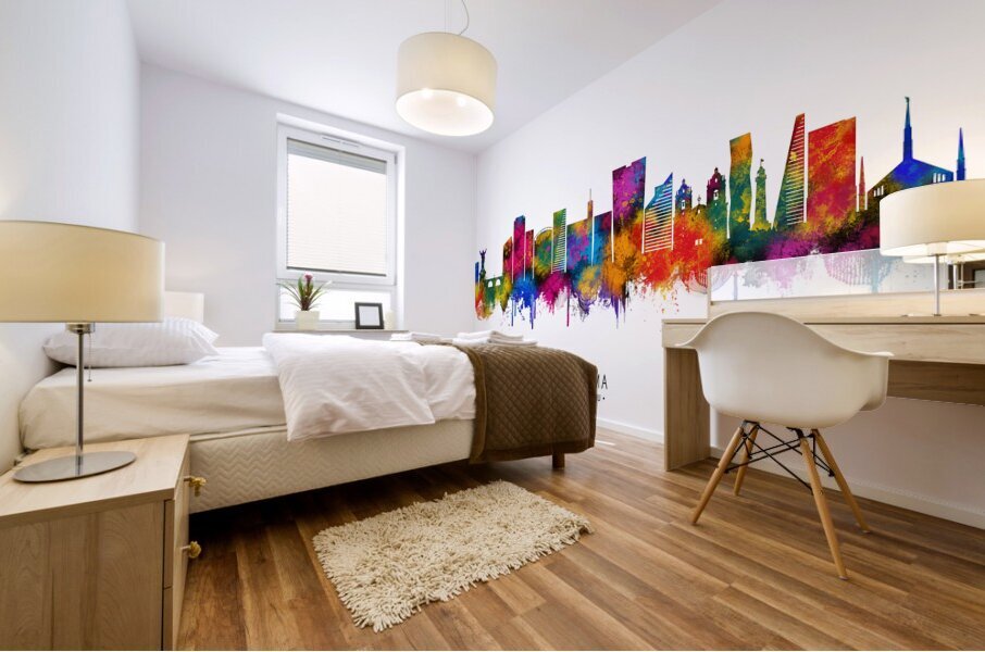 Lima Peru Skyline Mural print