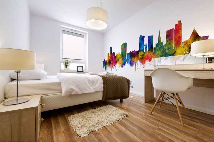 Maputo Mozambique Skyline Mural print