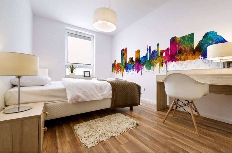 Merida Mexico Skyline Mural print