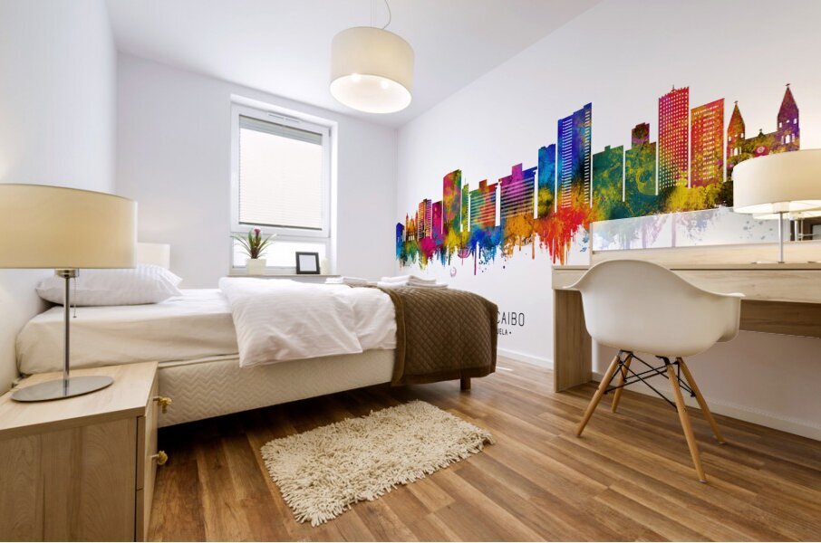 Maracaibo Venezuela Skyline Mural print