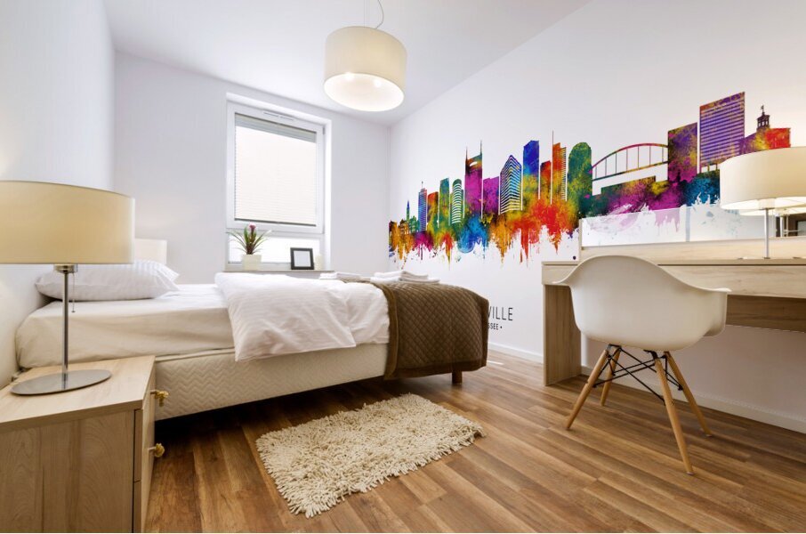 Nashville Tennessee Skyline Mural print