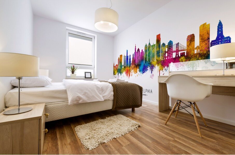 Philadelphia Pennsylvania Skyline Mural print