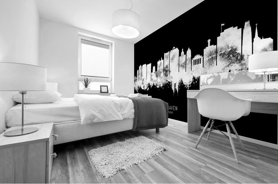 New Haven Connecticut BW Mural print