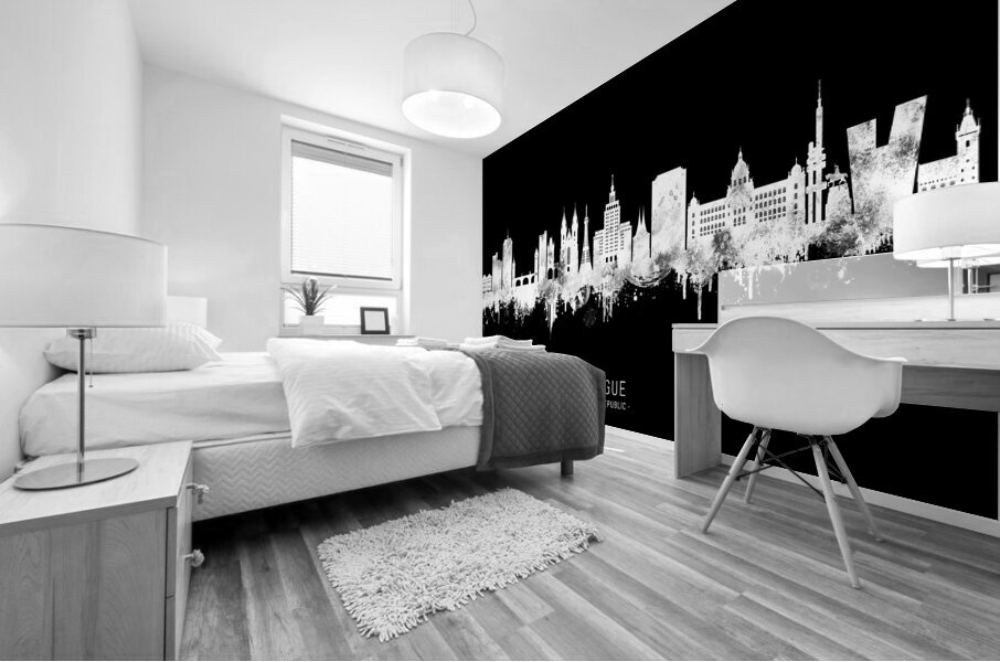 Prague Czech Republic BW Mural print