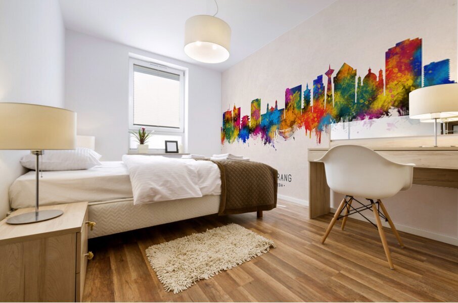 Semarang Indonesia Skyline Beige Mural print