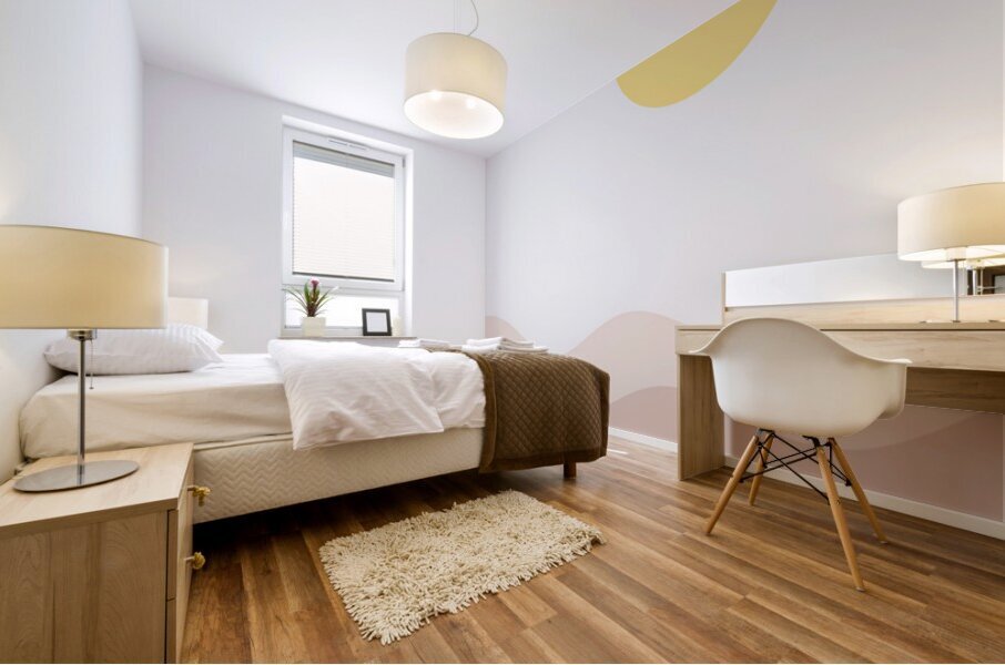 Minimalist art painting. c Mural print