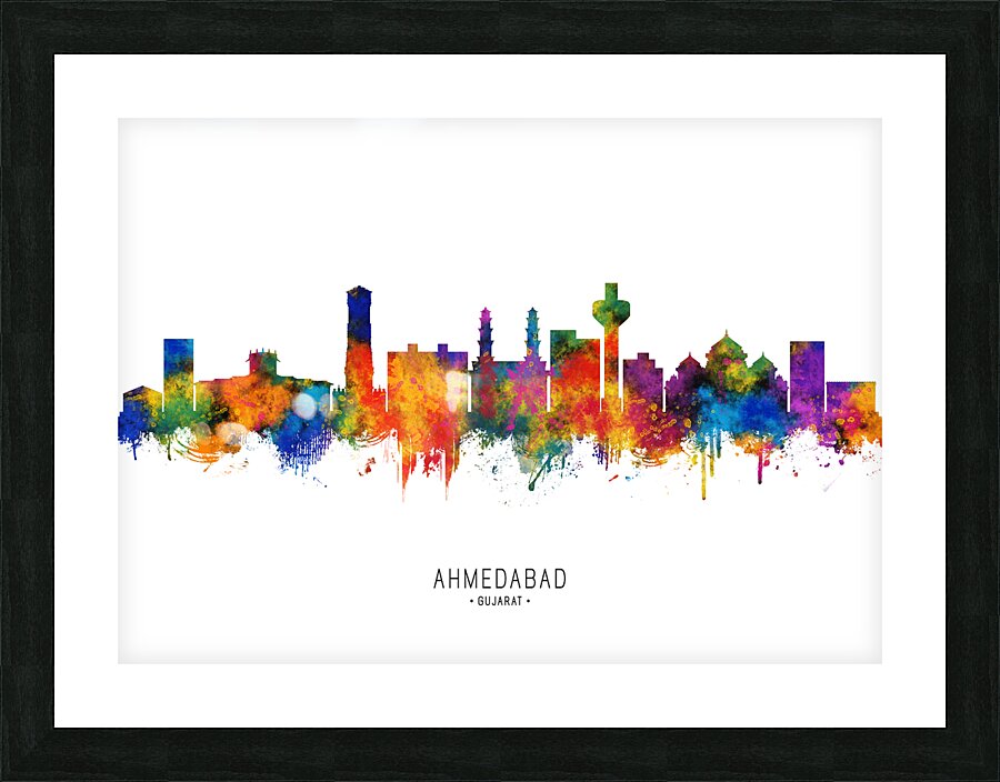 Ahmedabad India Skyline Picture Frame print