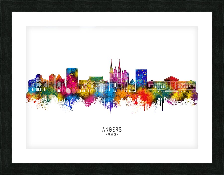 Angers France Skyline Picture Frame print