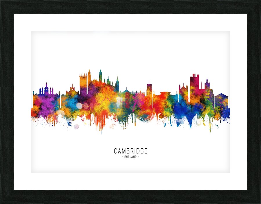 Cambridge England Skyline Picture Frame print