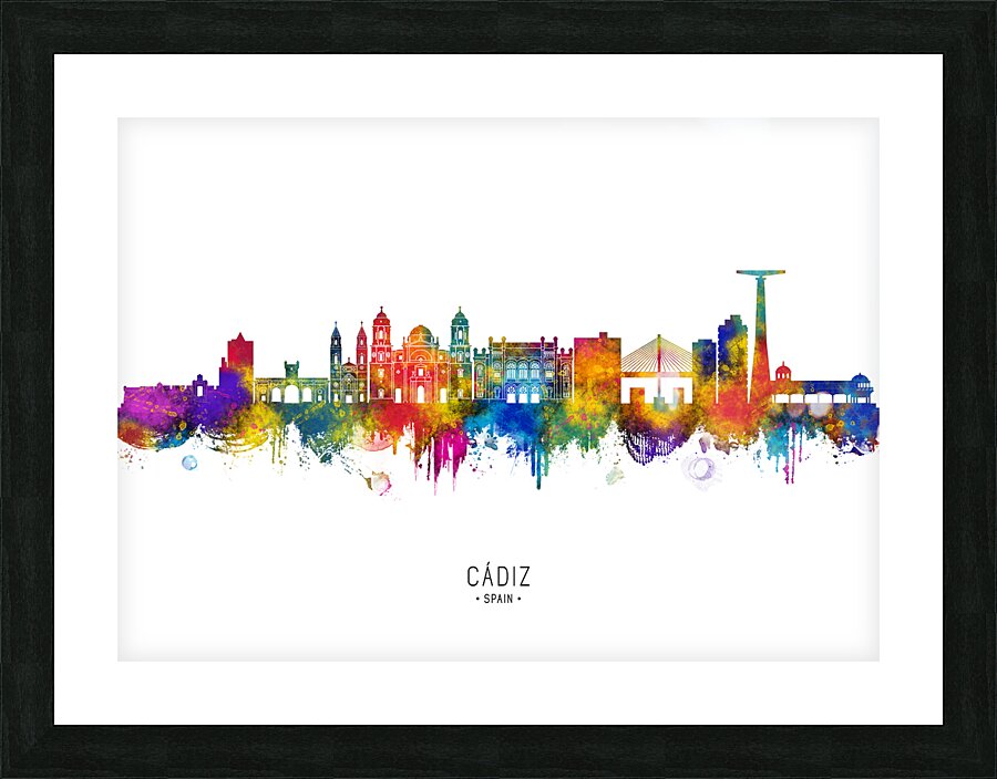 Cadiz Spain Skyline Picture Frame print