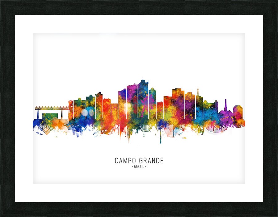Campo Grande Brazil Skyline Picture Frame print