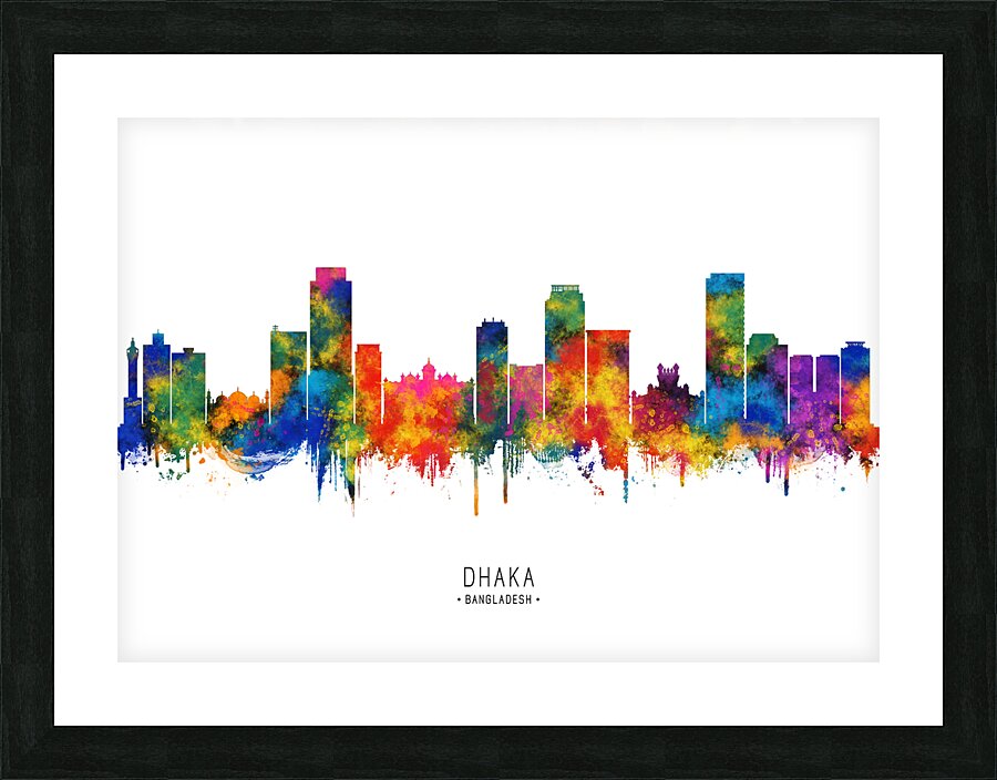 Dhaka Bangladesh Skyline Picture Frame print