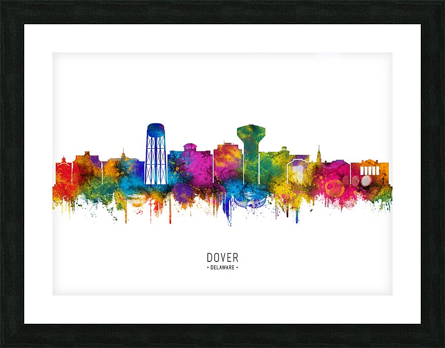Dover Delaware Skyline Picture Frame print