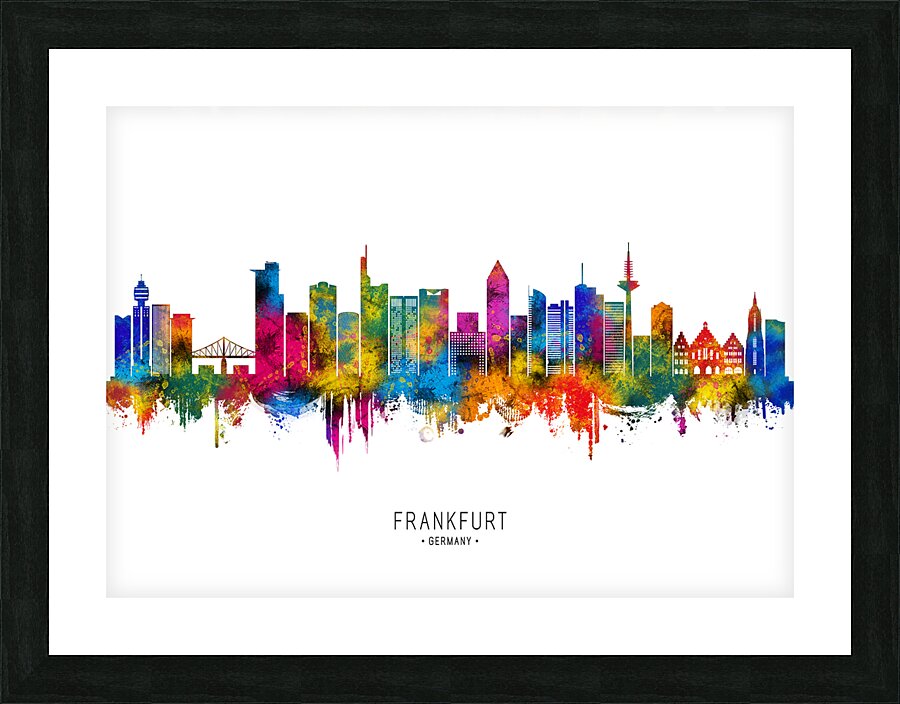 Frankfurt Germany Skyline Picture Frame print