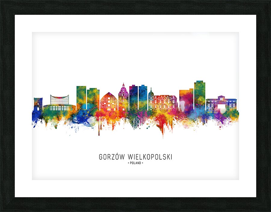 Gorzow Wielkopolski Poland Skyline Picture Frame print