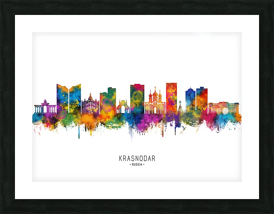 Krasnodar Russia Skyline Picture Frame print