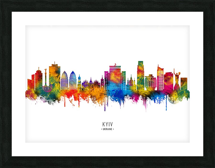 Kyiv Ukraine Skyline Picture Frame print