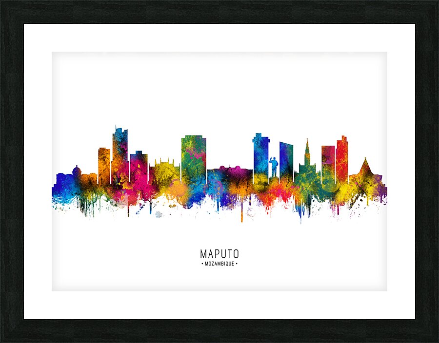 Maputo Mozambique Skyline Picture Frame print