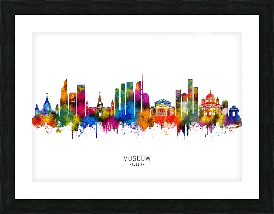 Moscow Russia Skyline Picture Frame print