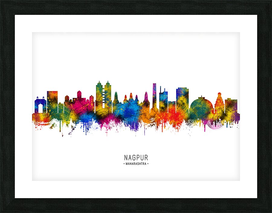 Nagpur Maharashtra Skyline Picture Frame print