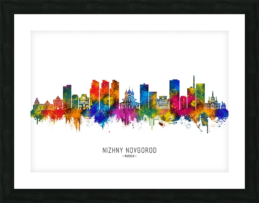 Nizhny Novgorod Russia Skyline Picture Frame print