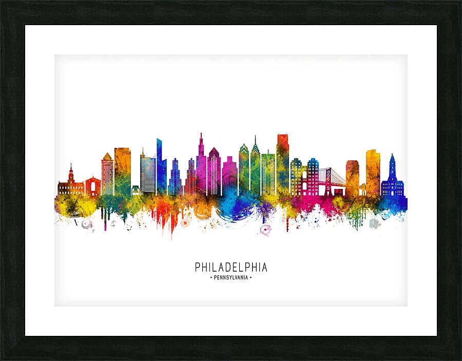 Philadelphia Pennsylvania Skyline Picture Frame print