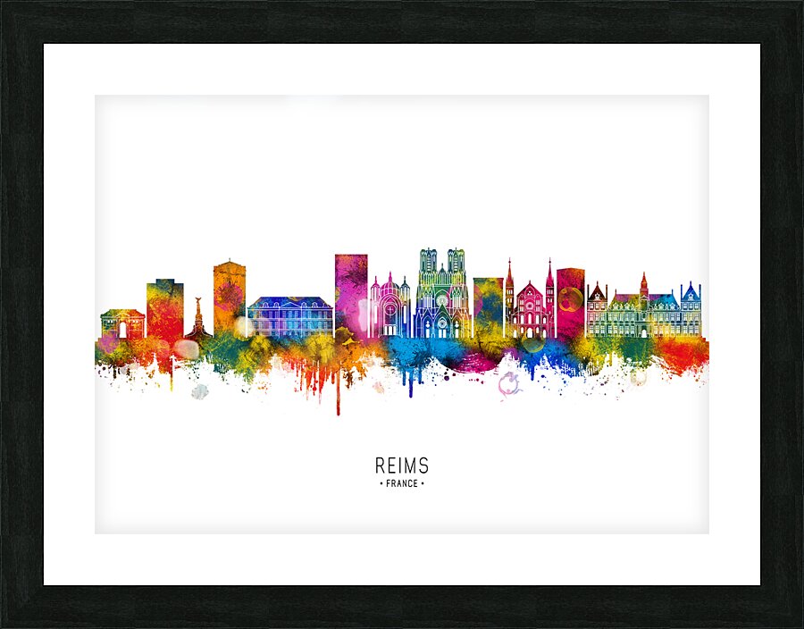 Reims France Skyline Picture Frame print