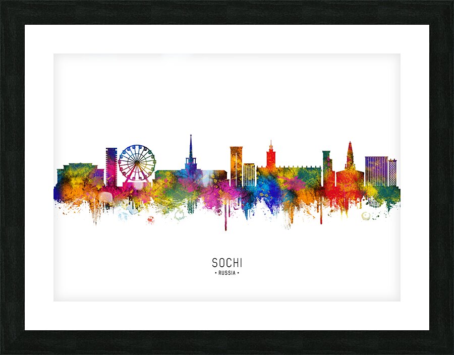 Sochi Russia Skyline Picture Frame print