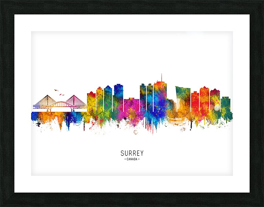 Surrey Canada Skyline Picture Frame print