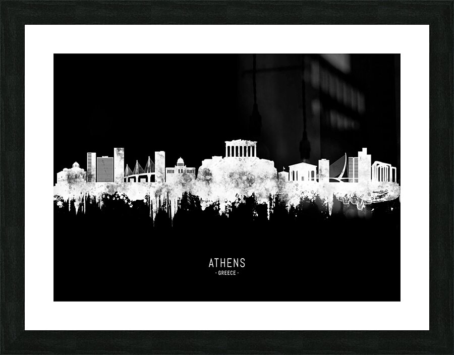 Athens Greece BW Picture Frame print