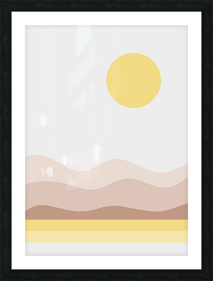 Minimalist art painting. c Picture Frame print