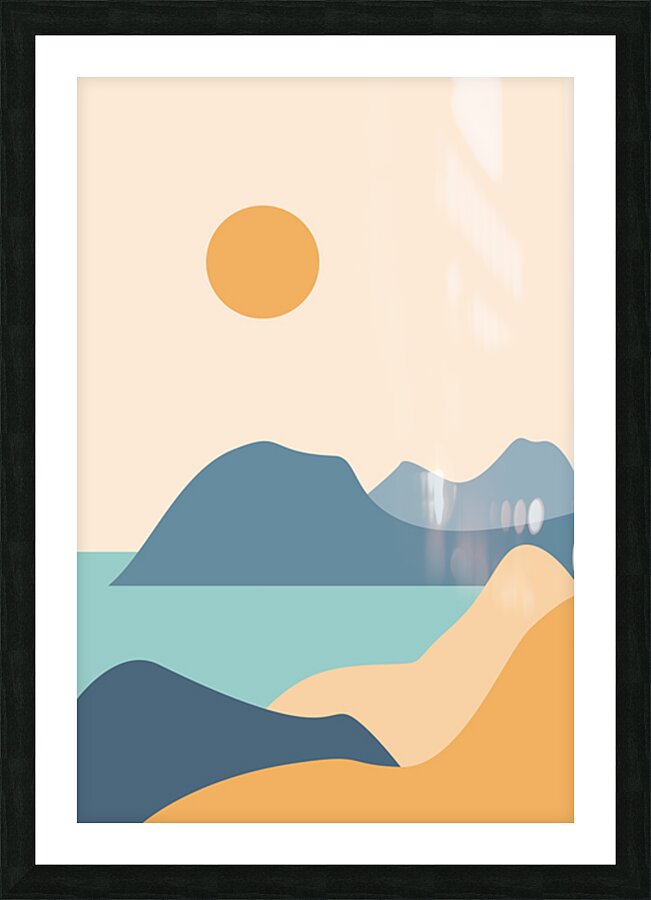 Modern natural abstract landscape. c Picture Frame print