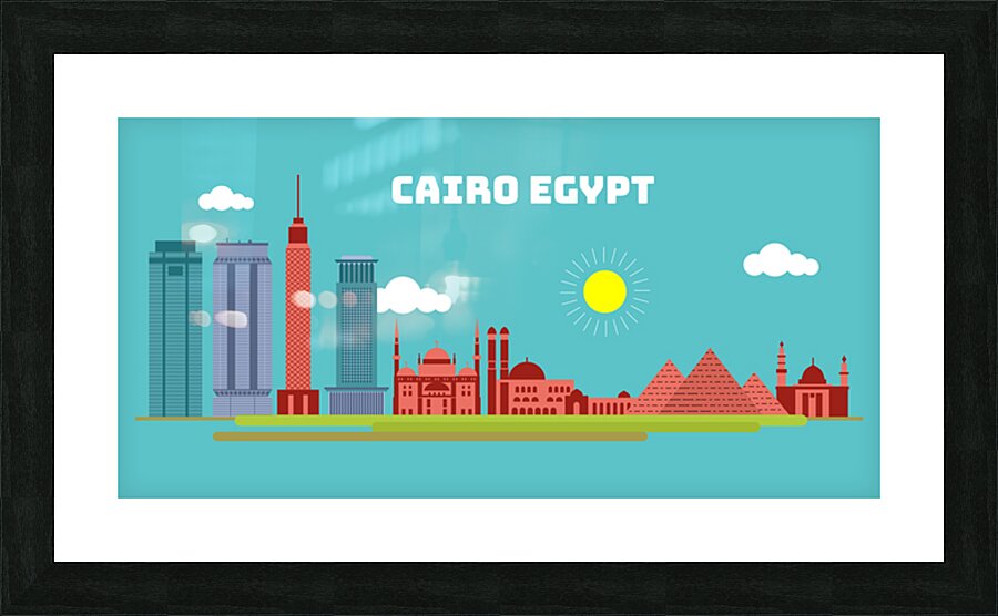 Famous Cairo Egypt  Picture Frame print