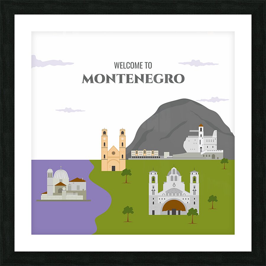 Welcome to Montenegro Picture Frame print
